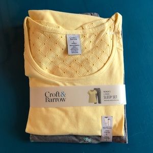 Croft & Barrow 2 piece sleep set (NEW)